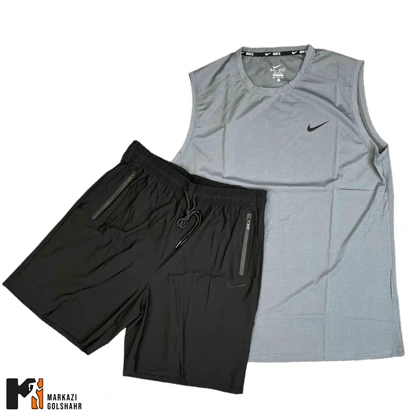 ست آستین حلقه‌ای شلوارک مردانه نایک کد 8152