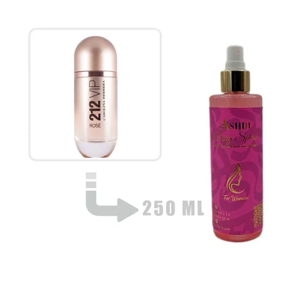 بادی اسپلش 212 وی آی پی رز زنانه 250 میل Carolina Herrera 212 VIP Rose woman 250ml