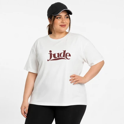 تیشرت سایز بزرگ زنانه وارداتی طرح jude