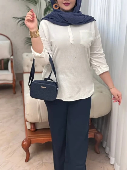 تونیک کتان نخ سیلویا3202