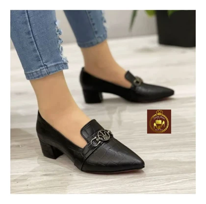 کفش مجلسی چرم و ورنی زنانه