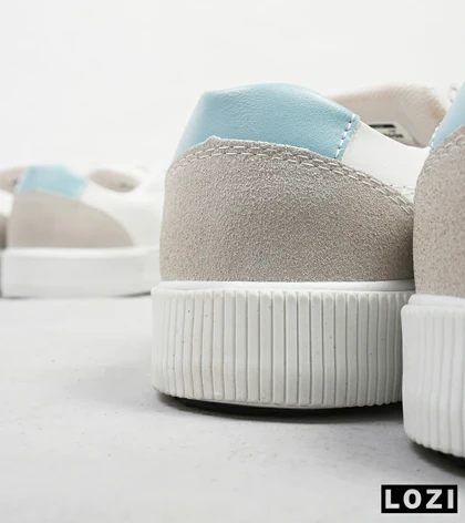 کفش اسنیکرزمردانه سفید آبی BERSHKA