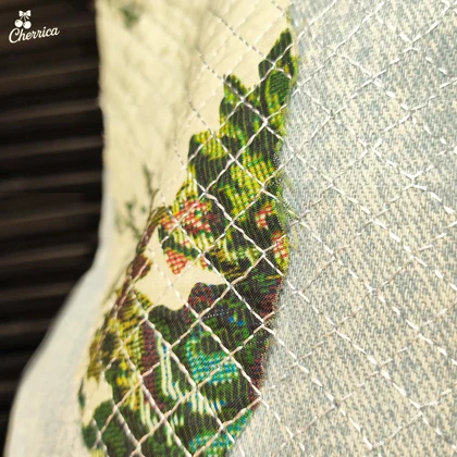 کت جین تکه دوزی زنانه کد 5