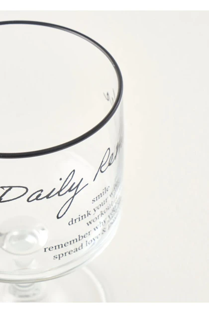 ست فنجان Bella Maison مدل Daily Reminder شیشه‌ای - مشکی