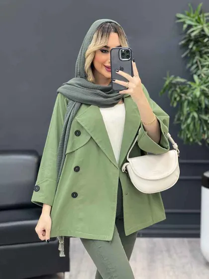 مانتو ژیله دکمه دار