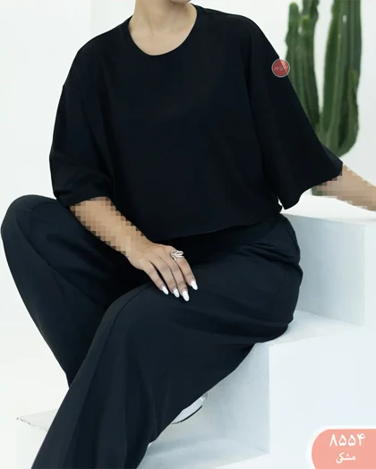 تیشرت کراپ باکسی 8554