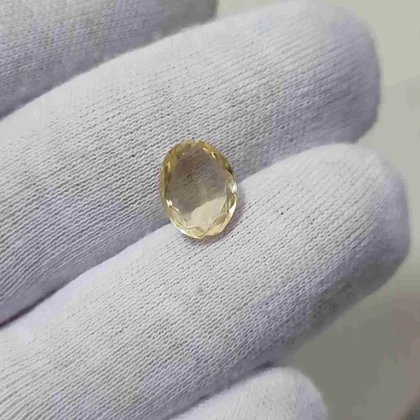 سنگ طبیعی سیترین تراش جواهری کد 3