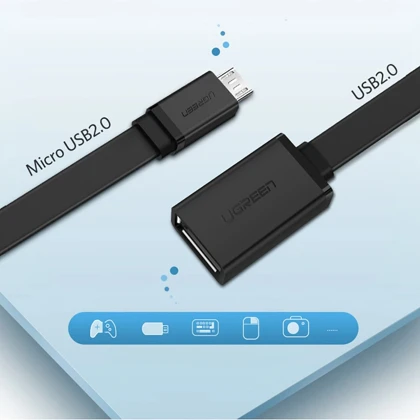 مبدل OTG میکرو به USB-A یوگرین UGREEN US133 10396