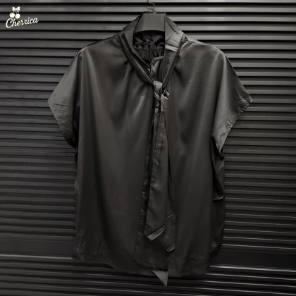 شومیز آستین کوتاه جلو بسته زنانه کد 66