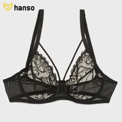 ست شورت و سوتین مشکی توری فنردار ژینا طرح B