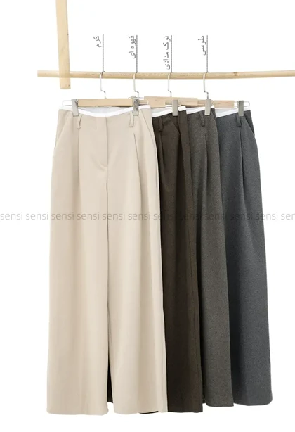 شلوار فوتر لامر کمر سفیدکد1004947