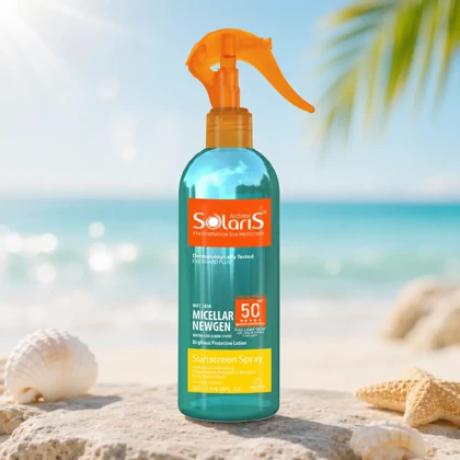 اسپری ضد آفتاب دوفاز آردن سولاریس مدل Micellar Newgen با SPF50