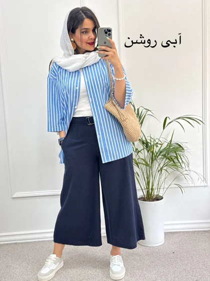 مانتو راه راه نسیم