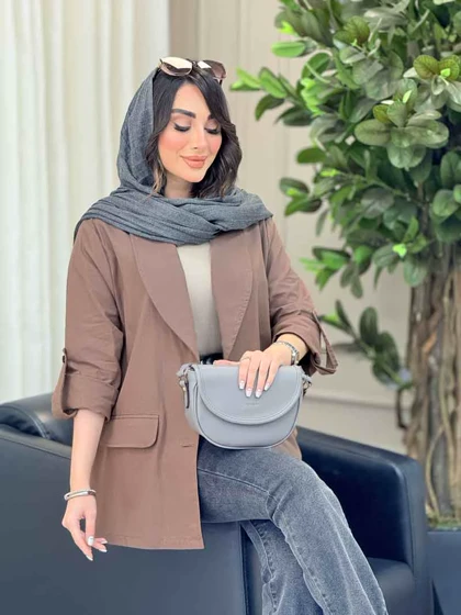 مانتو آستین پاگن جیب نما سادنا