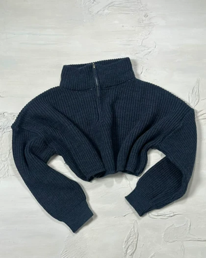 کراپ بافت نیم زیپ کد 150089