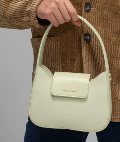 کیف دستی زنانه چرم مصنوعی مجلسی دیوید جونز DAVIDJONES