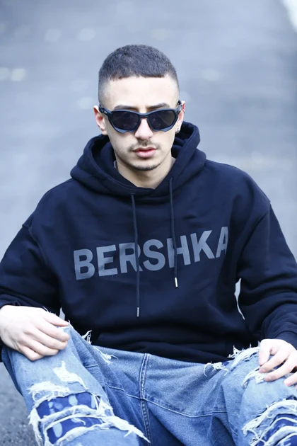 هودی طرح دار برند BERSHKA