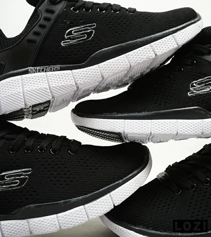 کفش کتانی طبی ورزشی مشکی SKECHERS SKECH-KNIT