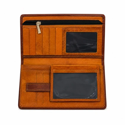 کیف پول چرم طبیعی مدل نگار کد 207013