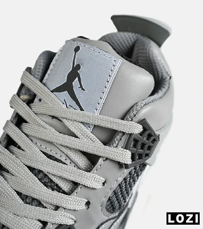 کفش کتانی ساق‌دار مردانه و زنانه طوسی NIKE jordan 4 مدل 7715