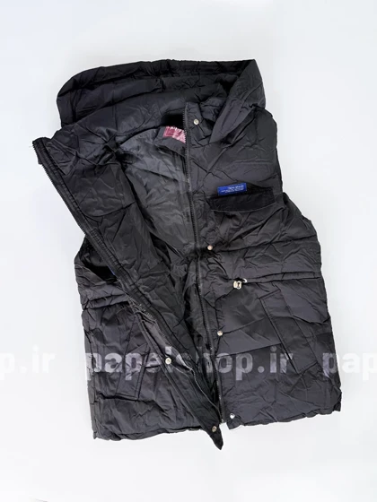 پافر زنانه مشکی کلاهدار