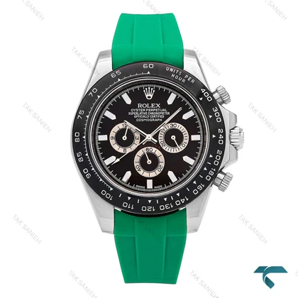 ساعت مردانه رولکس دیتونا بند رابر سبز Rolex-6603-G