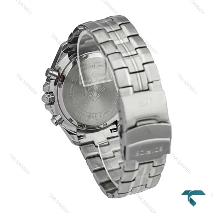 ساعت مردانه کاسیو ادیفایس EF-543 سیلور صفحه مشکی Casio-6664-G