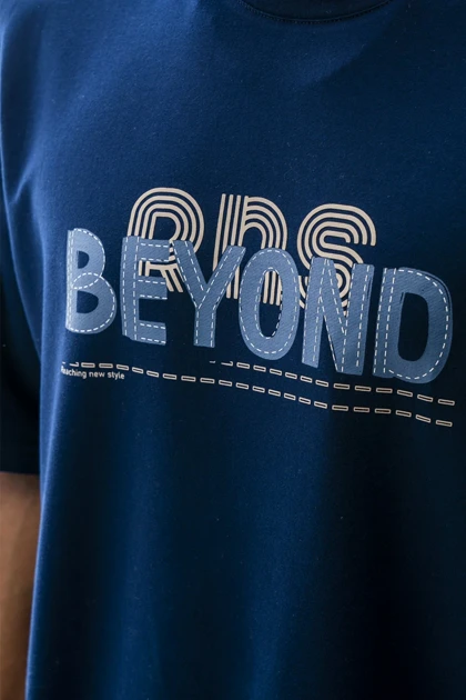 تیشرت باکسی چاپی beyond مردانه
