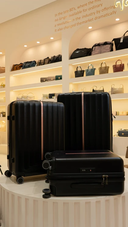 مجموعه 3 عددی چمدان رزمری مدل Rose Merry RL-203-3J_Black