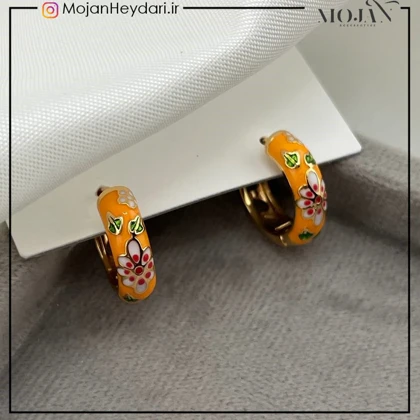 گوشواره های مینا کاری ژوپینگ کد gn0025