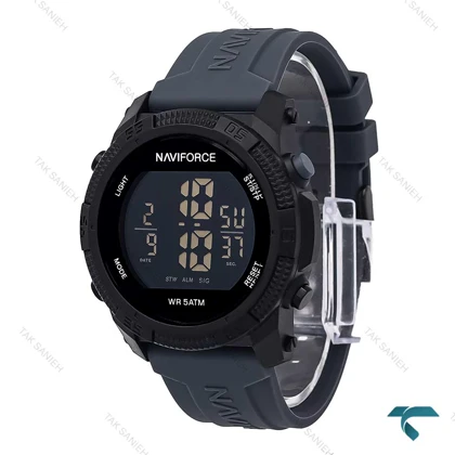 ساعت نیوی فورس NF7104 مردانه مشکی خاکستری NaviForce-6969-G