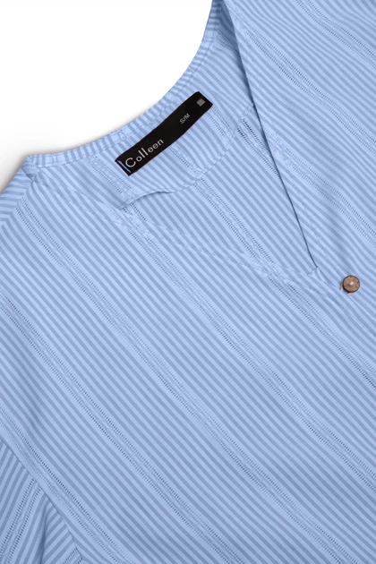 شومیز جلو گره دار نخی - 3161