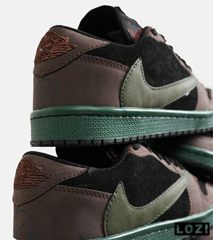کفش کتانی مردانه قهوه ای مشکی سبز NIKE travis scott