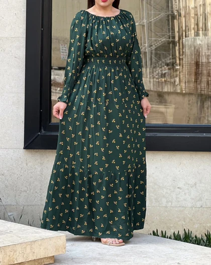 پیراهن گل‌دار نخ کجرا 6116