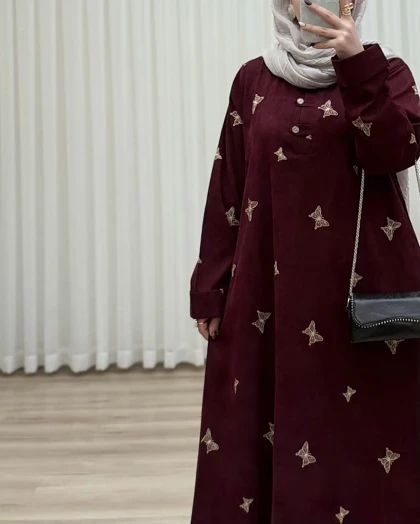 کفتان کبریتی تمام گلدوزی پروانه
