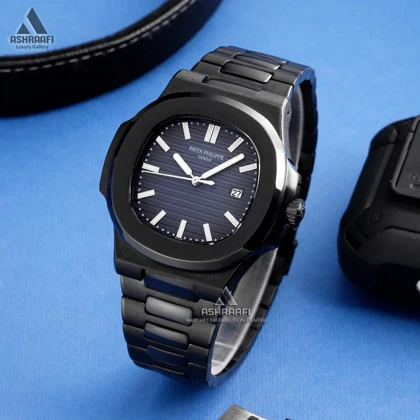 ساعت پتک فیلیپ مشکی Patek Philippe Nautilus Black-KdB2
