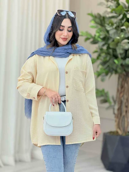 مانتو جیب دوبل پشت پیله