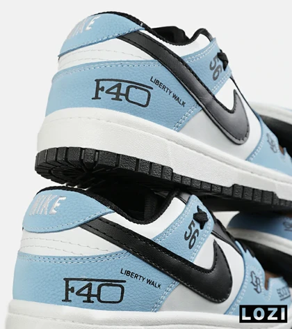 کفش کتانی مردانه و زنانه آبی مشکی Nike Sb Sparco F40