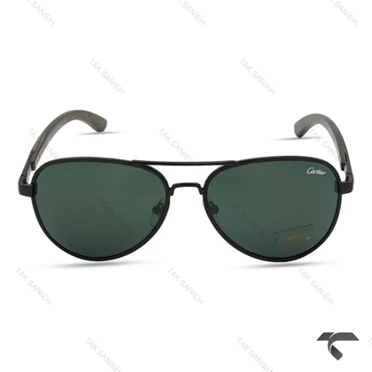 عینک آفتابی کارتیه مردانه CT2851-7 خلبانی مشکی Cartier-9867-G