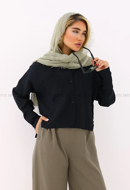 شومیز زنانه بغل چاک پری کد1006025