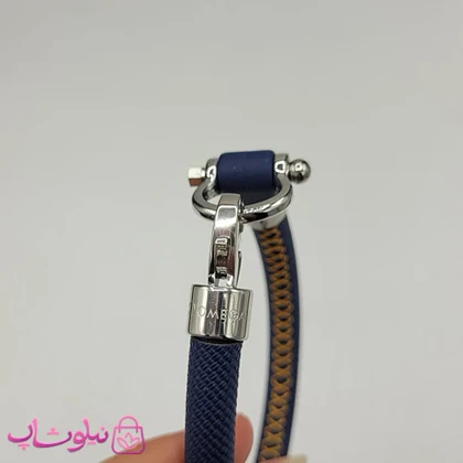 دستبند امگا رابر سرمه ای مردانه سایز لارج کیفیت مستر (طراحی جدید) کد 1350