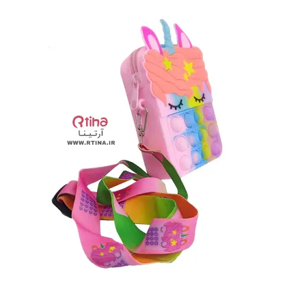 کیف پاپیتی اسب تک شاخ سیلیکونی سایز 13cm