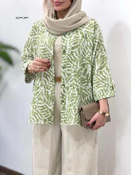 تونیک مانتویی لینن ناز مهر