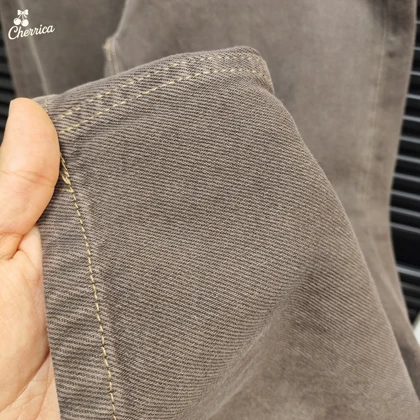 شلوار جین زنانه بگ قهوه ای کد 17