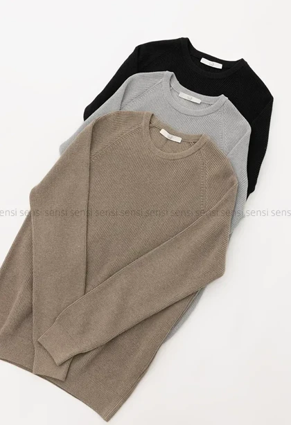 بلوز بافت یقه گرد مردانه کد20000037