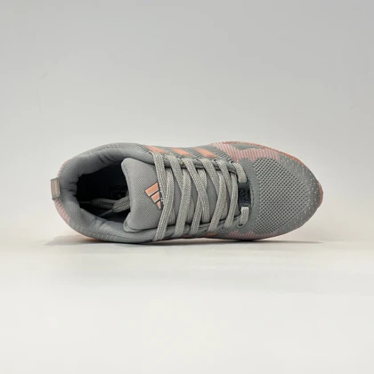 کفش راحتی آدیداس ماراتن کپسول دار طوسی صورتی با کفی ایرکول فوم