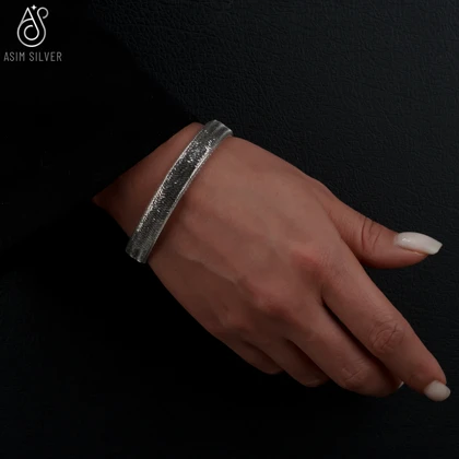 دستبند نقره النگویی ایتالیایی