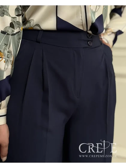 شلوار لینن بزیاق واید قد 110