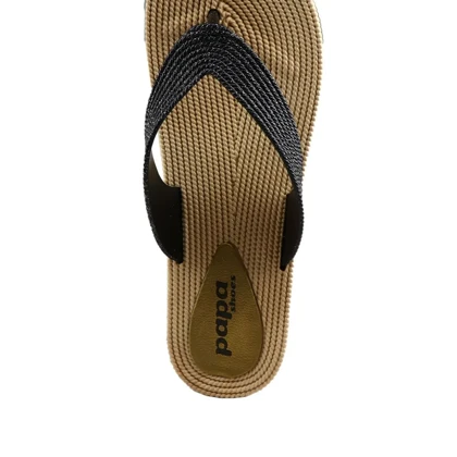 دمپایی لاانگشتی زنانه پاپا مدل ترمه