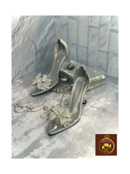 کفش مجلسی تلقی زنانه سیندرلا مدل هانا